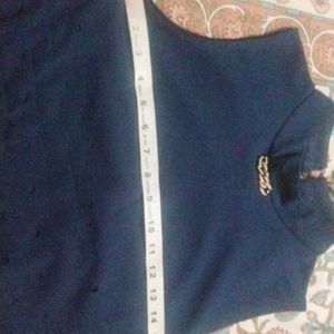 Dark Blue Party Top