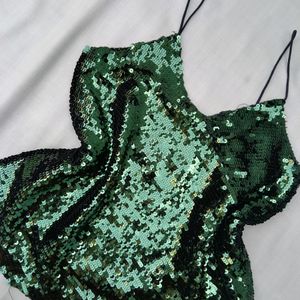 New Party Wear Green Camisole