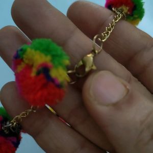 Pompom Bracelet /Anklet/Armlet