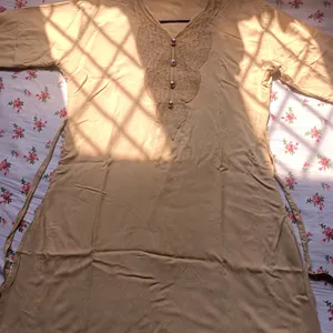 Cream Kurti