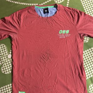 Plain Red T-shirt For Causal Use On Home