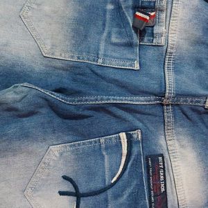 Blue Wash Straight Fit Jeans