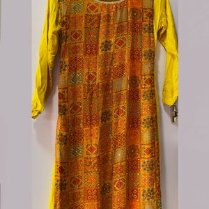 Women Yellow Anarkali