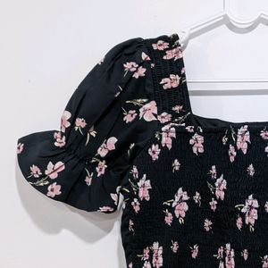 🌷Cute Floral Puff Sleeves Top