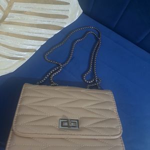 Beige Sling Bag