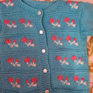 Red And Blue Two Woolen Sweater