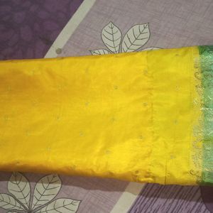 Saree Yellow Haldi Banarasi