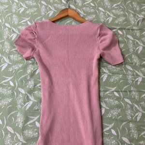 Bodycon Baby Pink Dress