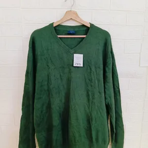 Mens Wool Green Sweater