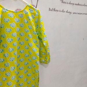 Lime Green Kurta & Pant