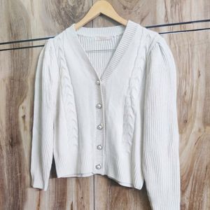 Stell Grey Cardigan Size-36-38