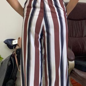 Shein Striped High Waist Pants