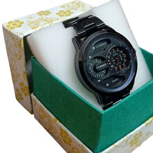 Stainless Steel Black Men's Watch