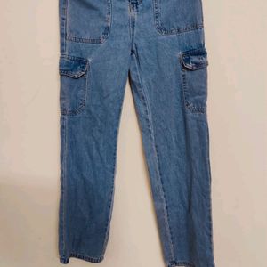 Blue Cargo Jeans