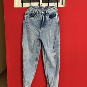 High Waist Blue Jeans 26 Size