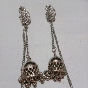 Black Metal Earring