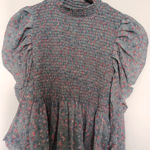 Grey Printed Top 30 For Girls