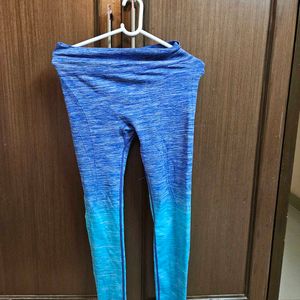 Ombre Blue Active Wear Leggings