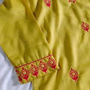 Beautiful Mustard KurtibPalazzo Set