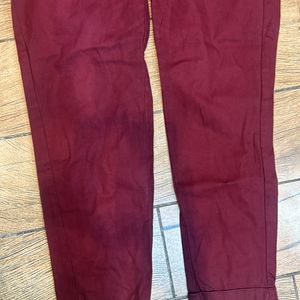 Women Formal Pant (Maroon) | Office wear