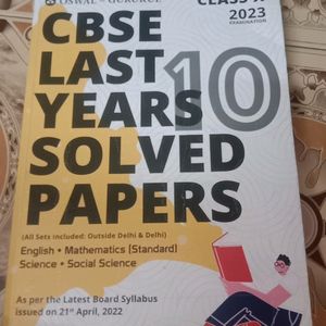 Class 10 CBSE Past Year Solved Papers*