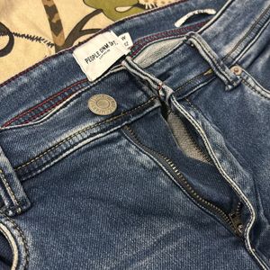 Slim Fit Jeans With No Damage For Men