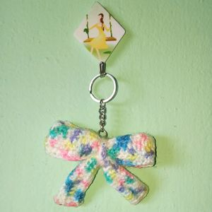 Crochet Keychain 🎀bow  Price Is Fixed