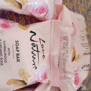 Love Nature Sandalwood & Organic Rose Soap Combo