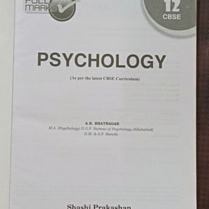 12th Psychology Book