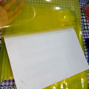 Pack of 6 yellow colour folder