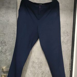 Navy Blue Formal Pants - Annabelle Pantaloons