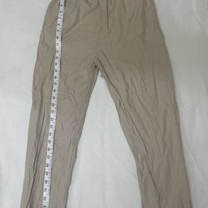 Khaki Linen Trousers