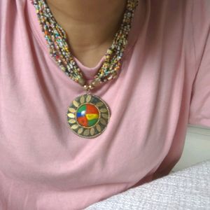 Colourful Jaipuri Neckpiece