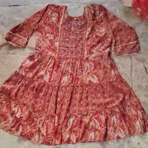 Frock Style Ethnic Kurti