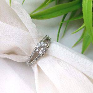 Hallmark Silver Solitaire Ring