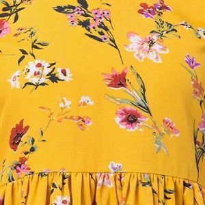 Printed Yellow Top Women