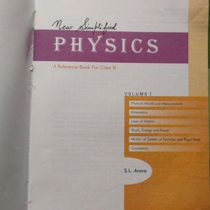 Physics Reference Books Class 11, S.L.Arora