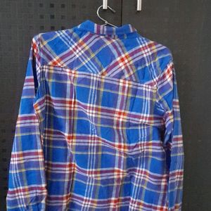 Oversized Multicolored Shirt For Winter