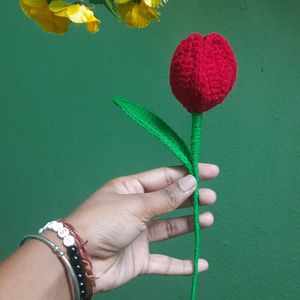 Crochet Red Tulips 🌷