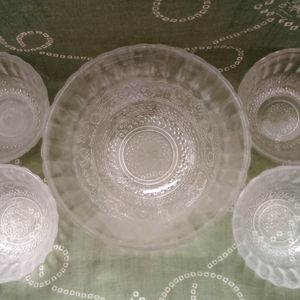 Beautiful Glass Bowl Set Pack Of 5