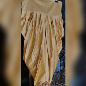 Girls Golden Shimmering New Dhoti