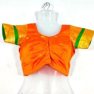 Orange And Green  Lehenga Sets (Women's)