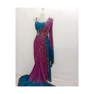 Ready-made Royal Embroidery OmbreSaree