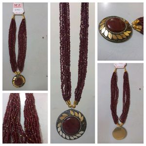 Multiple Beads Necklaces In Different Colours