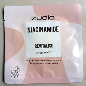 Zudio Niacinamide Sheet Mask