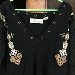 Black tunic (free size/stretchable)