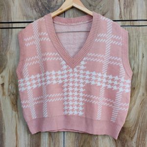 Pink Halft Sweater Bust Size-44