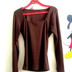 Full Sleeve Brown Top