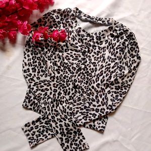 Urbanic Leopard Crop Top