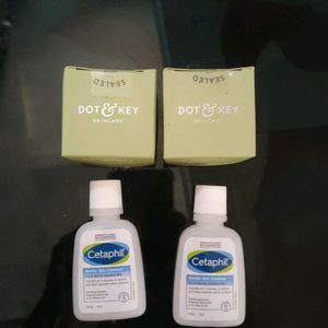 Pack Of 2 Cetaphil And Packof  Two Dot & Key Combo